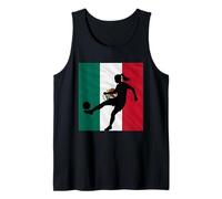 Retro10 Mexico Mexican Football Viva Mexico Flag Fan Tee Tank Top