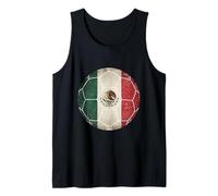 Retro10 Mexico Mexican Football Viva Mexico Flag Fan Tee Tank Top