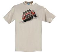 RetroClassic 1964 Works Austin Healey 3000 Classic Sports Car Mens T-Shirt Sand