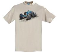 RetroClassic Classic 1925 Bugatti 35B Grand Prix Race Car Mens T-Shirt Sand
