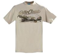 RetroClassic WWII Supermarine Spitfire Fighter Plane Mens T-Shirt