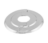 Retrofit Fire Sprinkler Escutcheon Cover Plate 1/2" IPS - Beveled 2 Piece Stainless Round Split Flange for Easily Covering Gaps Between Fire Sprinkler Pipe and Ceiling or Wall - 4 PK