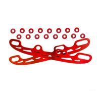 Retrofit Your Inline Skates with Sturdy Stainless Steel Ice Blades Accessory Kit (large red)