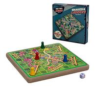 Retro Games Family Fun - Wooden Snakes and Ladders Christmas stocking filler