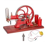 RETROL Gasoline Engine Model Kit That Runs, Vintage Stationary Horizontal 4-Stroke Water-Cooled Internal Combustion Engine with CDI Ignition, Hand Crank Start For Adults Education