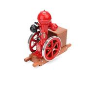 RETROL & OKMO B01 Metal Engine Model, Hit-and-Miss Ball-Top Water-Cooled Single-Cylinder 4-Stroke Internal Combustion Engine with Ignition System and Wooden Display Stand