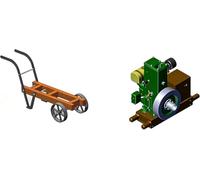 RETROL OKMO L-D 1/4 Scale Retro Gasoline Engine Model Kit That Works, Four Stroke Single Cylinder Internal Combustion with Ignition System and Handcart Frame For Hobbyists