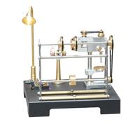 RETROL Vintage Steampunk Workshop Steam Engine Model with Functional Mechanical Transmission System, Physics Experiment Set for Adults, Desktop Decor, Christmas and Birthday Gifts