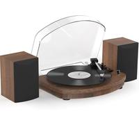 Retrolife Vinyl Record Player with External Speakers AT-3600L Cartridge