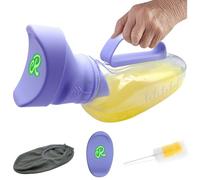 Retrona Female Portable Urinals - on Bed Women Pee Bottle No-Leak Lock for No-Spill Nighttime - Bedridden, Travel and Elderly - with Brush and Night Glow