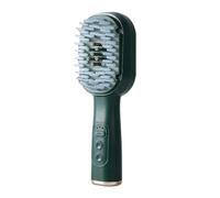 RetroNest Electric Scalp Massager Hair Growth Comb,Red Blue Light Therapy,EMS Microcurrent Essence Dispenser 3 Modes Vibration Brush Portable USB Rechargeable Fits for All Hair Types Atrovirens A