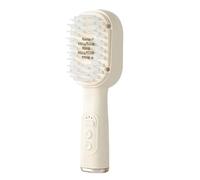 RetroNest Electric Scalp Massager Hair Growth Comb,Red Blue Light Therapy,EMS Microcurrent Essence Dispenser 3 Modes Vibration Brush Portable USB Rechargeable Fits for All Hair Types Milky White A