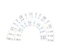 RetroNest Piano Keyboard Note Labels for Beginner,61/88 Keys Reusable Standard Full-Size Learning Note Strips Easy to Apply & Remove Perfect for Kids & Adults D 1.5mm