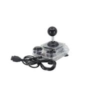 RetroRadionics ArcadeR 9-pin Joystick, USB, Crystal, Compatible with Sinclair, Atari, Commodore Amiga CD32, Sega Mega Drive 32X