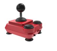 RetroRadionics ArcadeR 9-pin Joystick, USB, Red, 16 Buttons, Compatible with Sinclair, Atari, Commodore Amiga CD32, Sega Mega Drive 32X