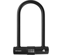 Retrospec 0840216315716 Lookout 14mm Hardened Steel U-Lock & 4ft Security Cable-Anti-Theft Protection for Mountain Bikes & eBikes, Matte Black, One Size