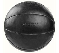 Retrospec Core Weighted Medicine Ball 4, 6, 8, 10, 12, 14, 16, 20, 25, 30 lbs, Soft Touch Vegan Leather with Sturdy Grip for Strength Training, Recovery, Balance Exercises and Other Full-Body Workouts