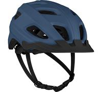 Retrospec Lennon Bike Helmet with LED Safety Light Adjustable Dial & Removable Visor - Adjustable Bicycle Helmet for Adult Men & Women - Matte Navy One Size