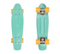 Retrospec Quip Skateboard 22.5" | Classic Retro Plastic Cruiser Complete Skateboard | Compact Board w/Grippy, Molded Waffle Deck