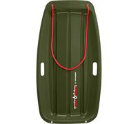 Retrospec Retrorider Plastic Snow Sled for Kids and Adults - Toboggan Style with Pull Rope, Cold-Resistant Construction & Hard Bottom for Fast Downhill Rides