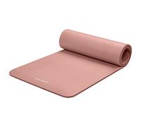 Retrospec Solana Yoga Mat 1/2" Thick w/Nylon Strap for Men & Women - Non Slip Excercise Mat for Yoga, Pilates, Stretching, Floor & Fitness Workouts, Rose