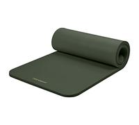 Retrospec Solana Yoga Mat 1" Thick w/Nylon Strap for Men & Women - Non Slip Exercise Mat for Home Yoga, Pilates, Stretching, Floor & Fitness Workouts - Wild Spruce