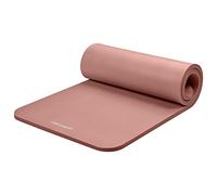 Retrospec Solana Yoga Mat 1" Thick w/Nylon Strap for Men & Women - Non Slip Exercise Mat for Home Yoga, Pilates, Stretching, Floor & Fitness Workouts - Rose