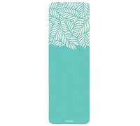 Retrospec Solana Yoga Mat 1" Thick w/Nylon Strap for Men & Women - Non Slip Exercise Mat for Home Yoga, Pilates, Stretching, Floor & Fitness Workouts - Blue Lagoon