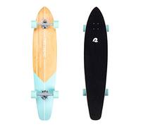 Retrospec Zed Longboard Skateboard Complete Cruiser | Bamboo & Canadian Maple Wood Cruiser w/Reverse Kingpin Trucks for Commuting, Cruising, Carving & Downhill Riding