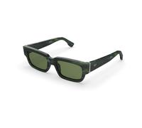 Retrosuperfuture Unisex 19J Roma Tartaruga Sunglasses Acetate Green Green Squared Normal