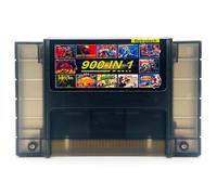 Retrotech 900 In 1 Multi-game Game Cartridge For SNES 16-Bit Game Console - Black Transparent
