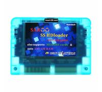 Retrotech Only On Saturn Saroo HD Loader with 250 Games 128gb - Transparent Blue