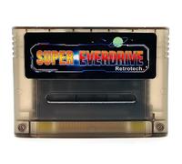 Retrotech Super 800 In 1 EU Shell Game Cartridge For SNES Super Nintendo 16 Bit Console - Clear Black