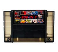 Retrotech Super 900 In 1 Cartridge For SNES Super Nintendo 16Bit Game Console - Clear Black