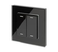 Retrotouch 2803 Friends of Hue Smart Switch - Black Plain Glass, 86.0 mm*14.0 mm*86.0 mm