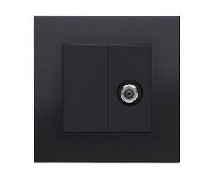 Retrotouch Aura MM13MB-ST1B SAT F-Connector Socket - Matt Black