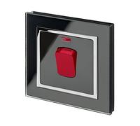Retrotouch Black 45A Cooker Switch (Chrome Trim) - SKU01715
