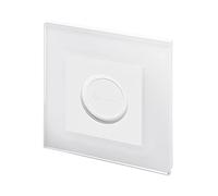 Retrotouch Smart Button Plate in White Glass for Philips Hue Smart Button, 02832