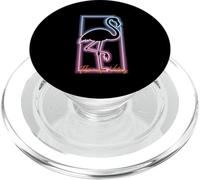 Retrowave Flamingo Retro 1980s Synthwave Florida Vaporwave PopSockets PopGrip for MagSafe