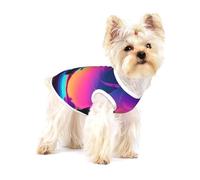 Retrowave Pictures Print Dog Shirt,Dog Shirt Vest for Small Breeds Like Chihuahuas,Yorkies, and Puppies