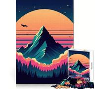 Retrowave V Jigsaw Puzzles 1000 Pieces for Adults Boost Memory Peaceful Fun Premium Cut Memorable Gift (38x26cm)