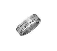Retroworks Secret Decoder Ring: Alphabet Shift Silver Size 08