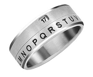 Retroworks Secret Decoder Ring - Authentic Project MC2 / Hidden Window - 2 of the Decoder Ring Series, USA 05, Stainless Steel