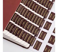 RETTACY Bible Tabs, for Women & Men, 66 Tabs for Old & New Testament, Additional 18 Tabs for Apocrypha, Bible Study Supplies & Christian Gifts (Brown)