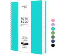 RETTACY Dotted Notebook A4, Bullet Dot Grid Journal, Wirebound Spiral Notebooks 300Pages /150 Sheets for Writing,100gsm, PVC Hardcover, for Women Men Work Office School, 21.5 x 27.9cm - Turquoise