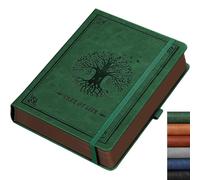 RETTACY Notebook B5, Lined Journal, Hardcover Notepad, 320 Pages, DarkGreen