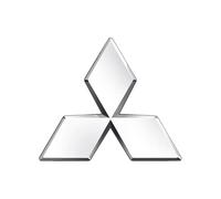 RETTYAT Car Emblem for Mitsubishi L200 Double Cab 2015-2018, Badge Emblem Logo Stickers Front Hood Trunk Emblem 3D Front Grille Replacement Emblem Badge Decals Rear Trunk Logo Car Accessories