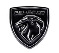 RETTYAT Car Emblem for Peugeot Partner Tepee 2008-2018, Black Metal & Plastic Aluminium Emblem, Front Grille & Hood, Easy Install