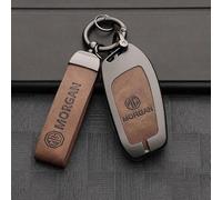 RETTYAT Car Key Cover for MG HS 2024 2025, Key Fob Cover Remote Protective Key Case Leather Key Fob Protector with Keychain Key Fob Case Shell Replacement Key Fob Holder,A-Orange 1