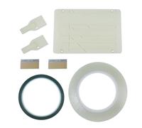 RETUOLWAG 1/4 10inch Tape Splicing Block Opening Cassettes Tape Splicing Set With 2 Fixers Professional Tape Splicing Block
